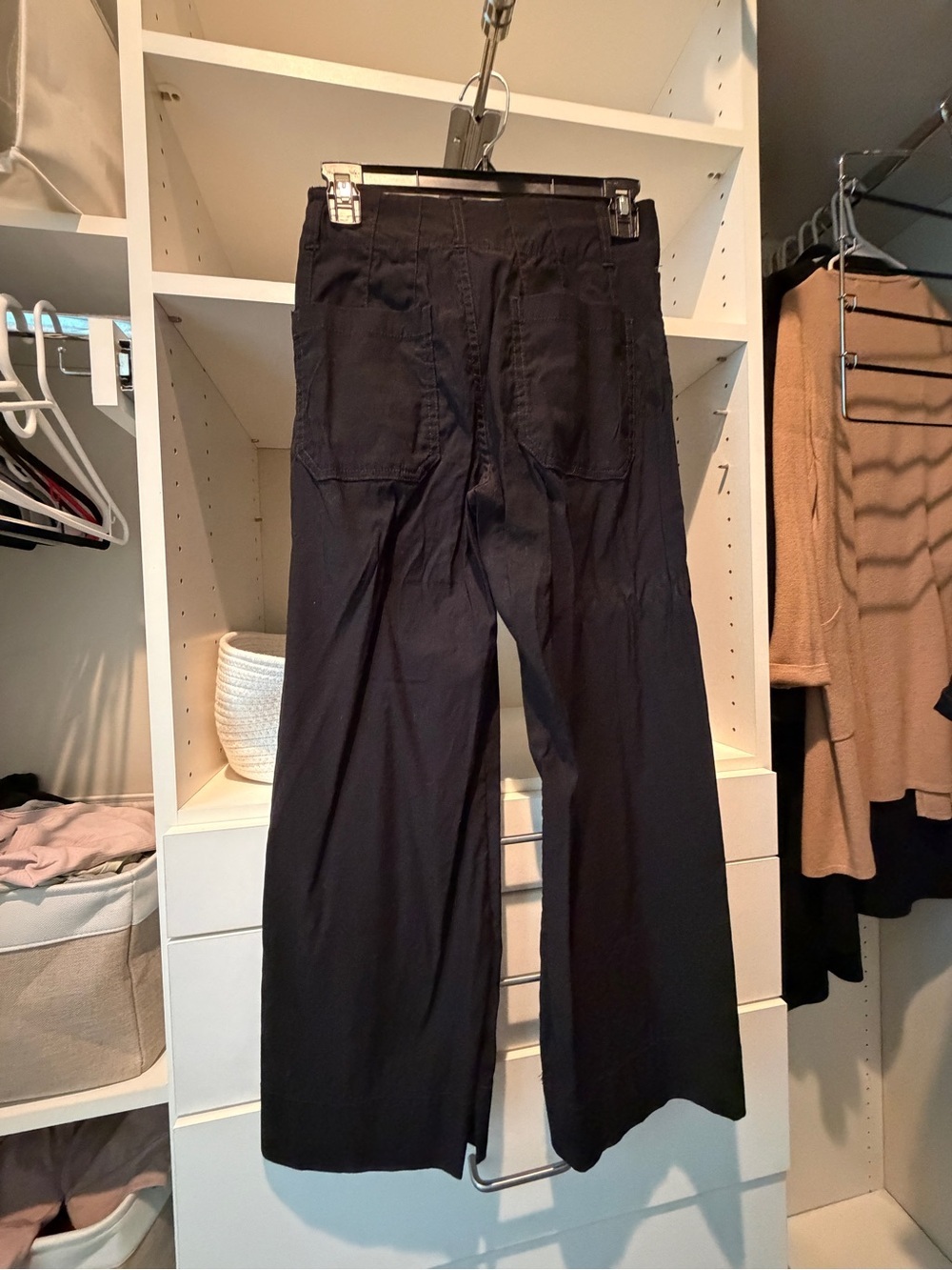 Maeve Colette High-Rise Wide-Leg Pants in Black - Picture 4 of 7